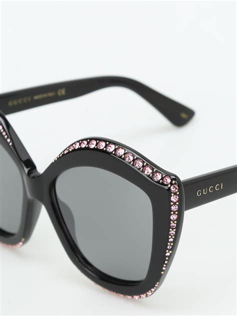 gucci sunglasses with rhinestones|gucci original sunglasses.